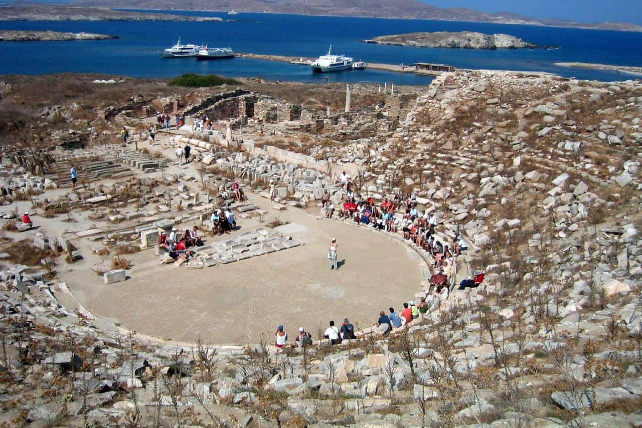 Ancient Greek theater Delos
