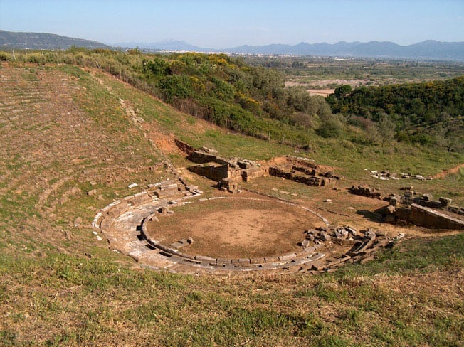 Stratos, Etolia Acarnania, Greece - Ancient Greek theater