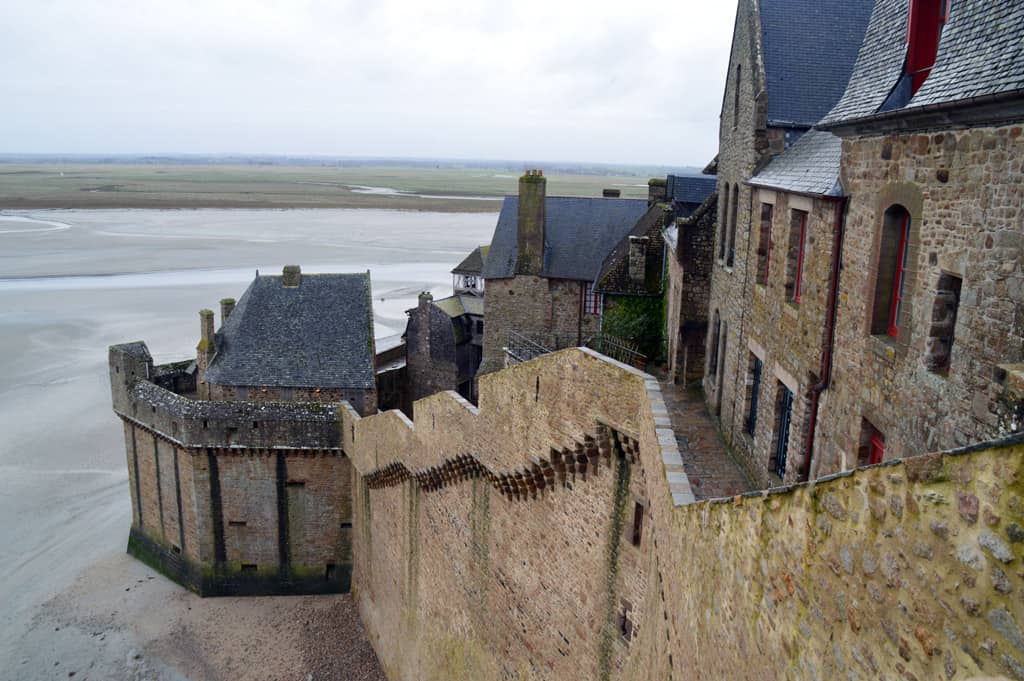 Mont Saint Michel going up to Abbey