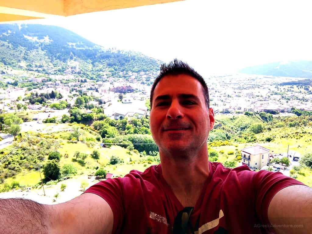 Karpenisi Greece Villages for Beauty and Great Food 2021 2 Karpenisi. Selfie from Lecadin Hotel