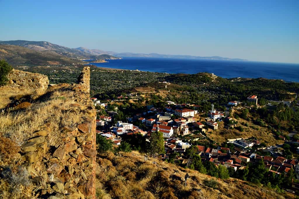Beautiful village of Chios Greece Volissos