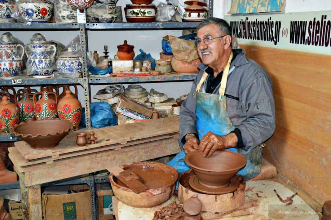 Learning pottery from Mr. Stelios Stamatis - Things To Do in Lesvos Greece