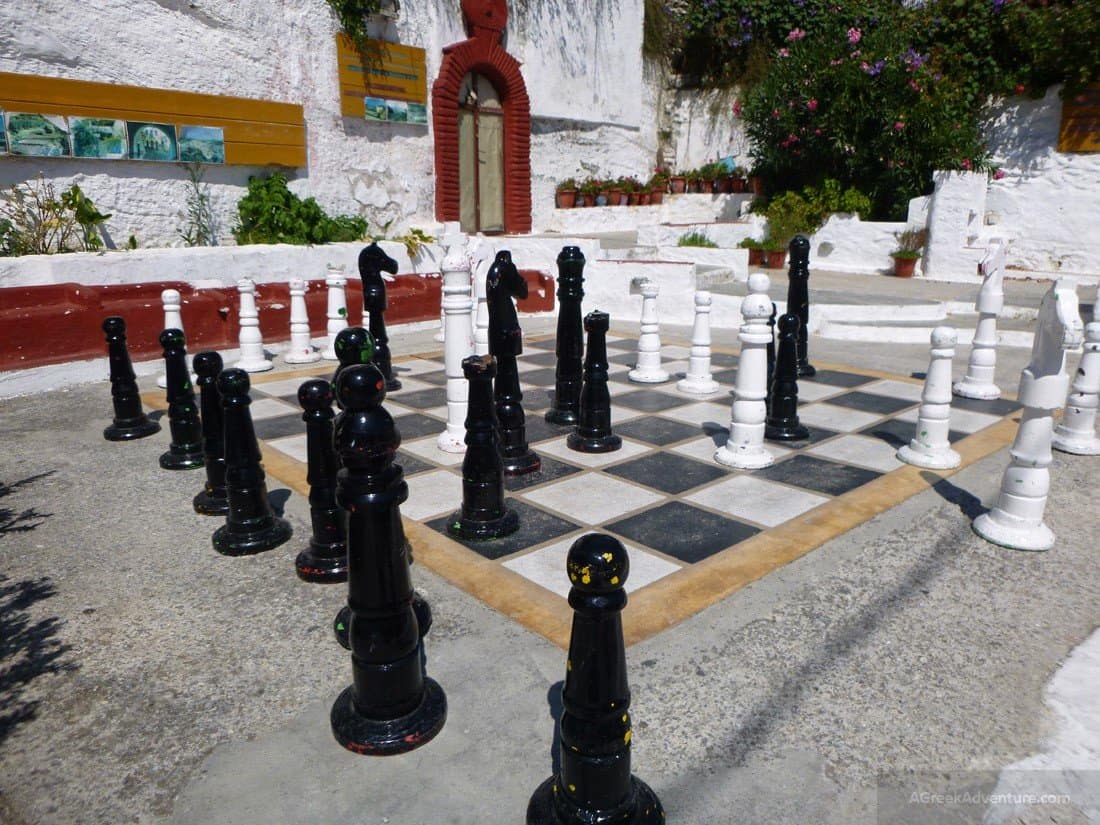 Big chess in Ioulis town