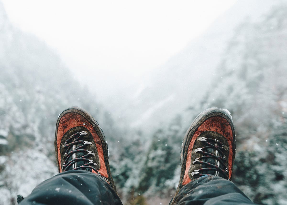 winter hiking boots