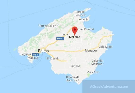 Mallorca Majorca Map 