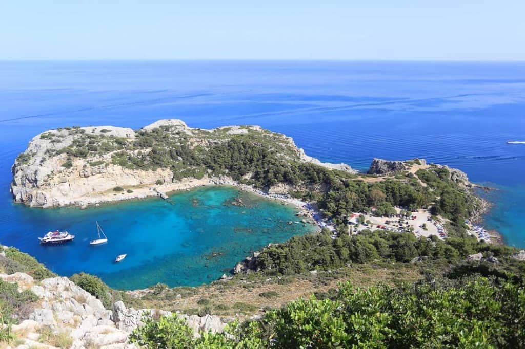 Best Beaches on Rhodes Greece in 2022 4 Anthony Quinn Bay Best Beaches on Rhodes Greece
