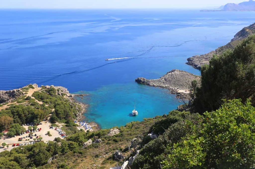 Best Beaches on Rhodes Greece in 2022 18 Ladiko Bay Best Beaches on Rhodes Greece