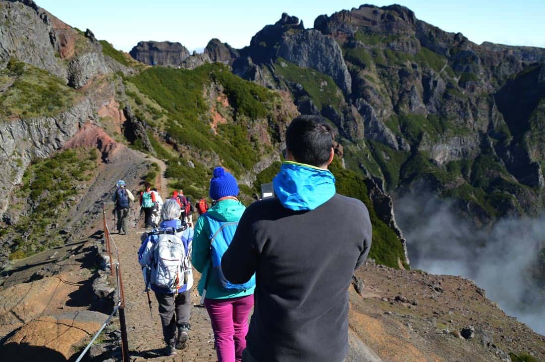 Trekking Pico Ruivo Madeira to Pico Do Arierio