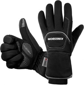Best Hiking Gloves, KINGSBOM -40F° Waterproof & Windproof Thermal Gloves