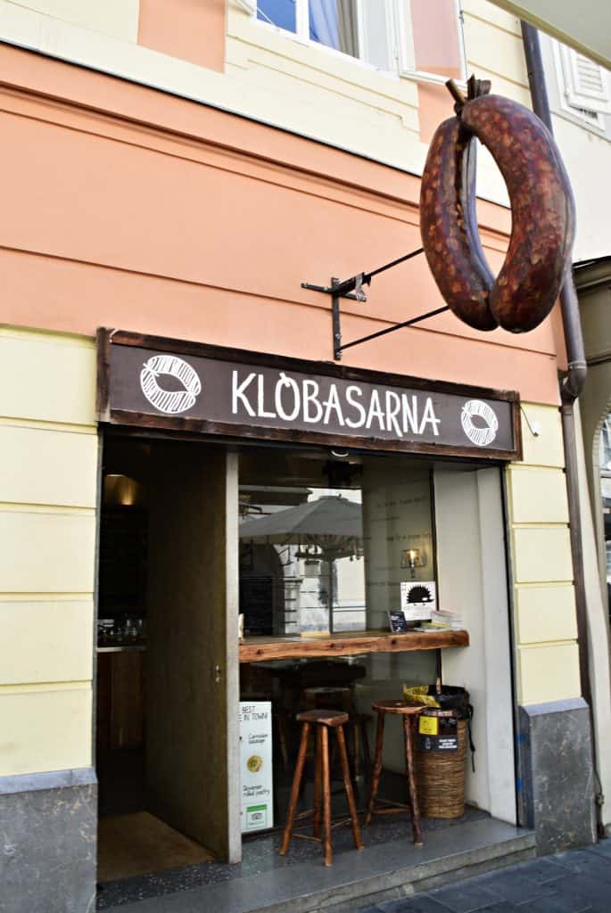 The best sausage in Klobasarna