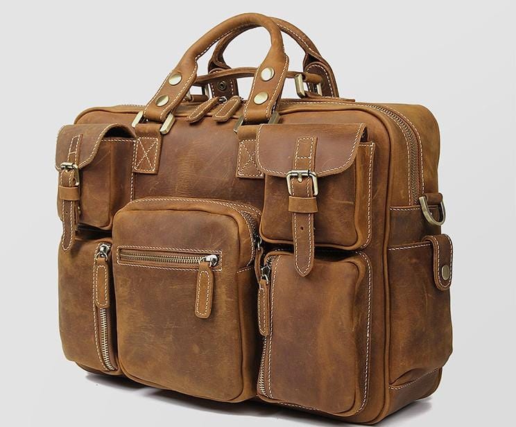 travel leather bag