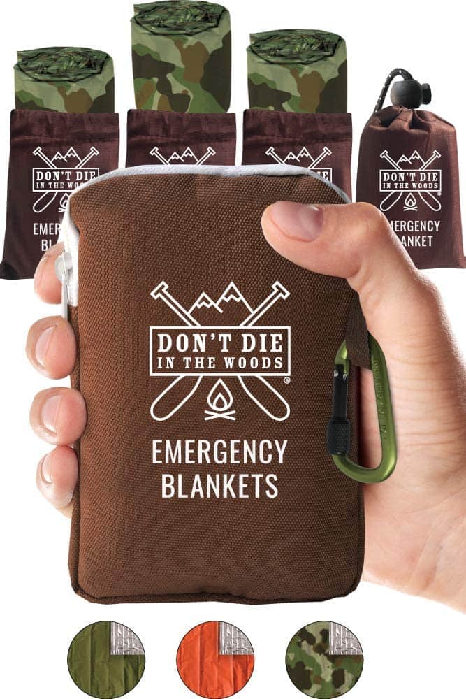 Don't Die In The Woods Emergency Blankets
