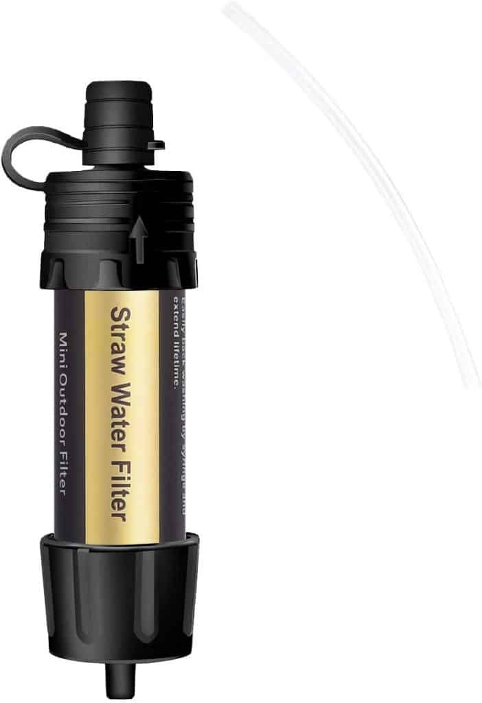 Purewell Portable Water Filter Straw 0.01 Micron