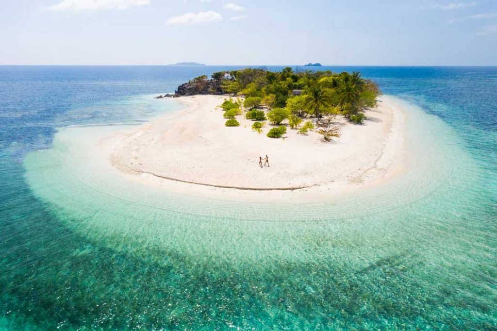 Tropical beach in Coron Best Islands in the Philippines