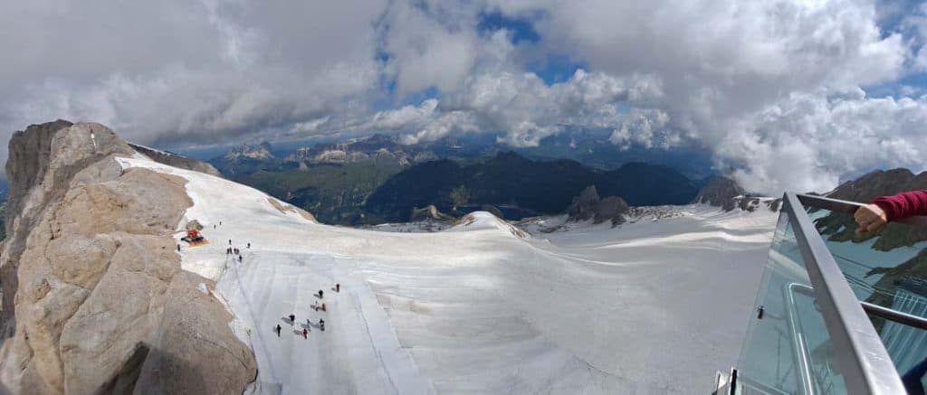 The famous Marmolada in Dolomites