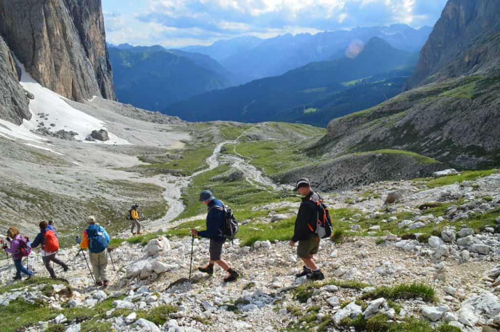 Piz Boe Capana Fassa Hiking Route