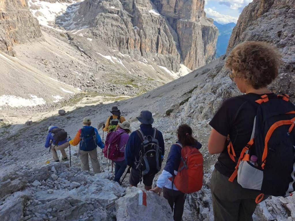 Piz Boe Capana Fassa Hiking Route