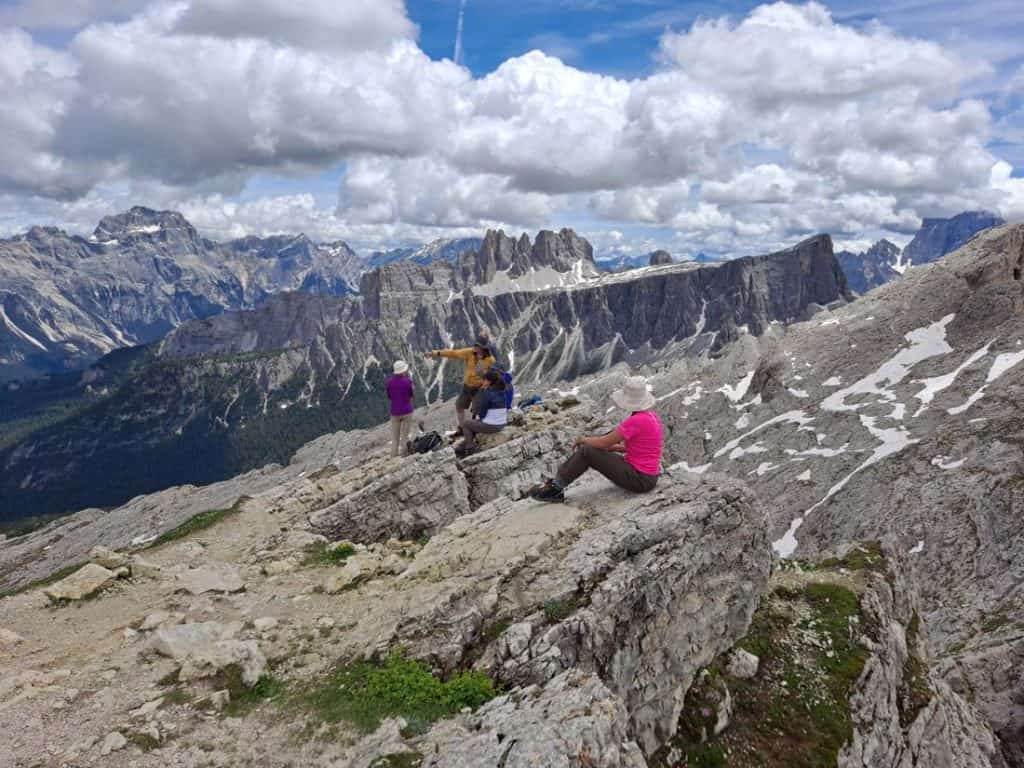 Cinque Torri Scenery While Hiking