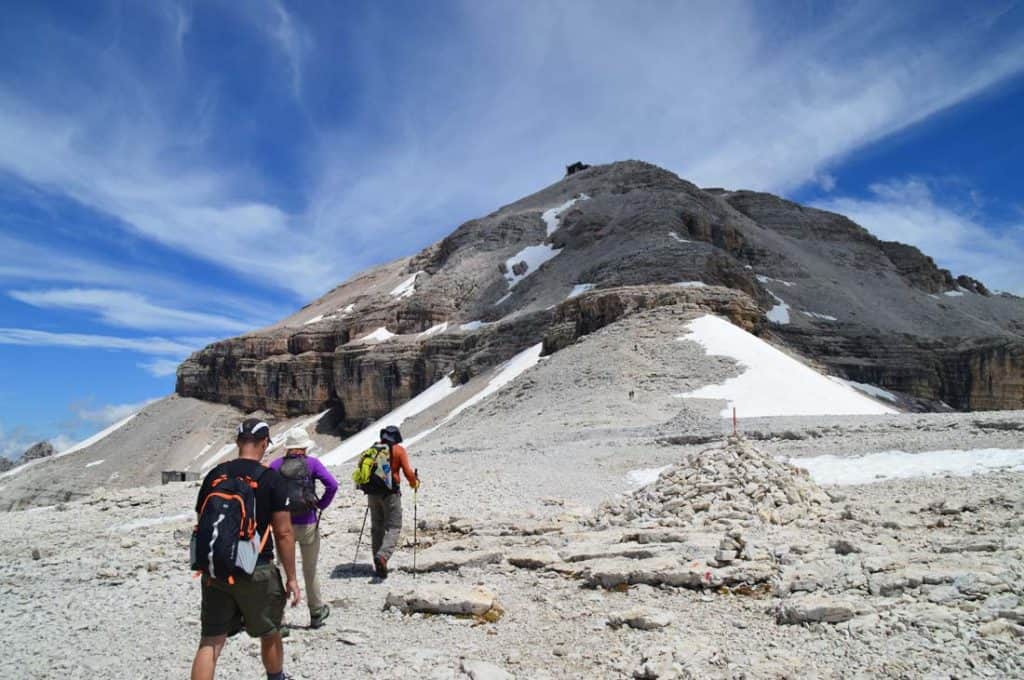 Piz Boè mountain top