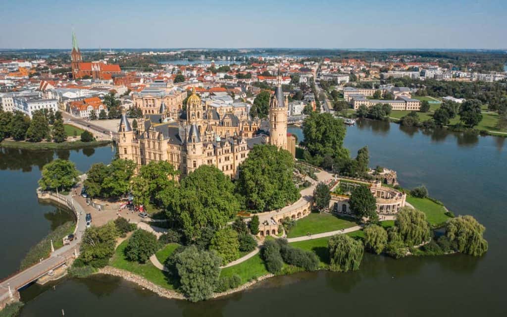 Schwerin castle in Germany