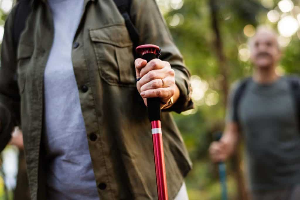 Trekking Poles reduces hands swelling when hiking