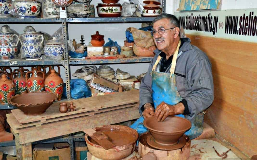 Learning pottery from Mr. Stelios Stamatis - Things To Do in Lesvos Greece