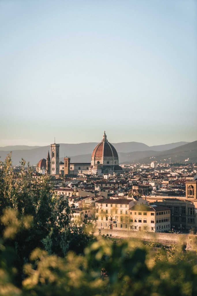 Florence Italy from hill