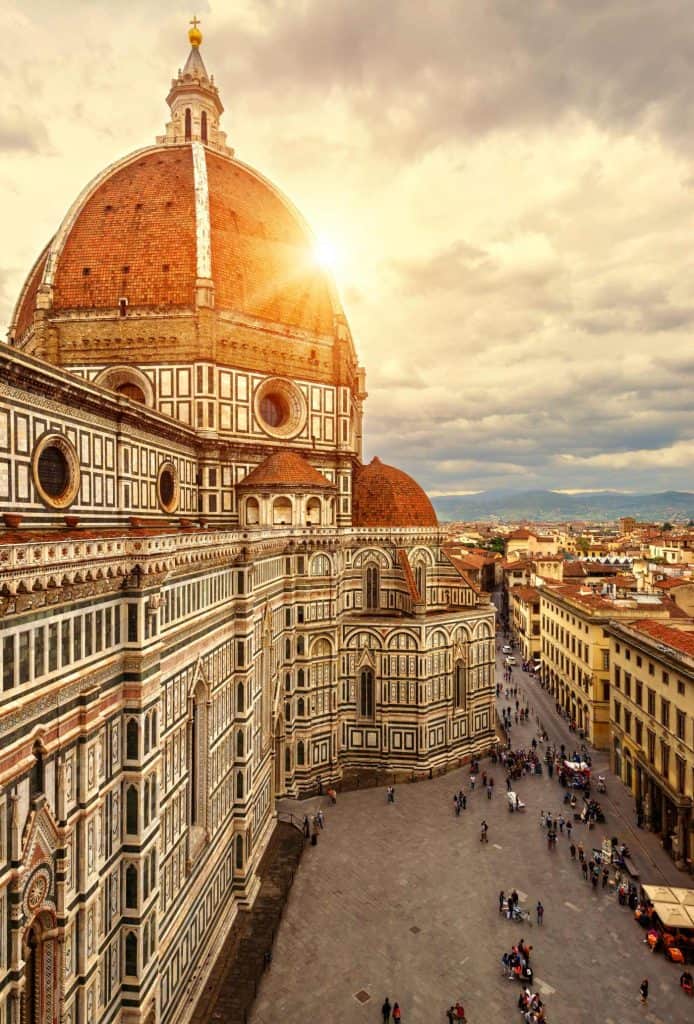 Florence in summer with a view of Duomo