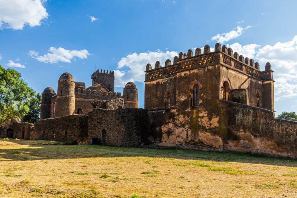 Ruins of the palaces of Gondar Ethiopia